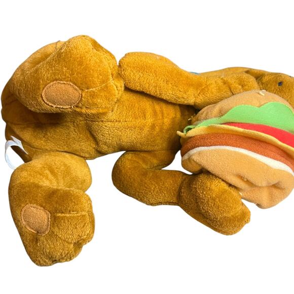 Vtg '99 Scooby Doo Plush Stuffed Animal 12'' Applause w/Cheeseburger - Picture 9 of 10